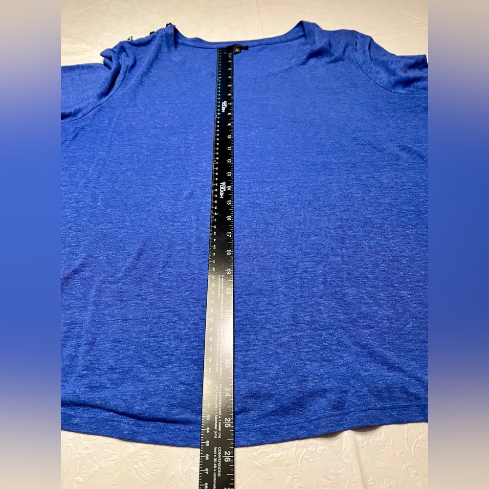Talbots Royal Blue Short Sleeve Tee - Picture 7 of 7